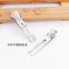 Pinza de doble horquilla plana de 4,6 cm, precio bajo, comercio exterior, sin costuras, de acero inoxidable, para joyería DIY, accesorios al por mayor