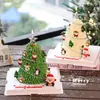 Decoraciones para Pasteles Navideños 2025 con Forma de Árbol de Navidad Adornos de Dibujos Animados de Papá Noel Muñeco de Nieve Pingüino Escamas de Azúcar Enchufe