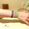 Pulseras de Colores Graduados para Pareja y Amistad, Mezcla y Combina, Superventas Transfronterizos, Pulseras Trenzadas de Hilo de Cera Impermeable de Taiwán