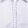 Camisa de Renda na Frente Simples Casual Versátil Moda Popular Europeia e Americana Aliexpress