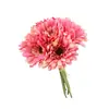 Ramo artificial de crisantemo africano atado a mano flor de seda de crisantemo fulang arreglo floral decoración floral para el hogar Flor de mano para novia