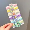Corda de Cabelo Infantil Faixa de Cabelo Faixa de Cabelo para Meninas Corda de Cabelo Fofa Elástico de Cabelo para Meninas Acessórios de Cabelo Não Bata Anel de Toalha de Cabelo