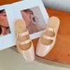 Sandalias de Cristal para Mujer Verano Nuevo Estilo Celebridad de Internet Moda Versátil Ropa de Exterior Estilo Dulce de Hada Chanclas Antideslizantes de Doble Anillo para Mujer