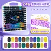 Nuevo bolígrafo de purpurina de punta fina, marcador acrílico multicolor de una sola punta para pintar, colorear infantil, journaling, pincel fluorescente de punta suave