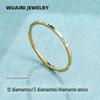 Ins Flash 1 Broca 3 Broca 12 Anel de Diamante 18K Ouro Simples Anel de Cauda de Alto Sentido Titânio Feminino Aço Sem Desbotamento Acessórios Atacado