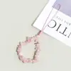 Pulsera de Grava de Cristal Natural, Cadena para Teléfono Móvil, Cordón Corto Antiperdida, Colgante para Bolso, Adornos Decorativos Creativos, Venta al por Mayor