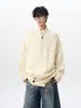 Suéter cárdigan de punto retro estilo Old Money para hombre, versátil suéter abrigo casual holgado para otoño, tejido de punto de estilo relajado