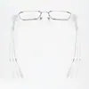 Gafas de prescripción ultraligeras de titanio puro de lujo ligero para hombre, montura plateada, montura de titanio de negocios LEX, gafas de montura cuadrada retro