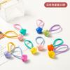 10 Ligas de Goma Elásticas de Alta Elasticidad para Niños Banda para el Cabello Trenza de Niña Cuerda para el Cabello Cola de Caballo Alta de Niña Accesorios para el Cabello