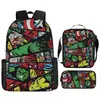 Mochila de Marvel Spider-Man Dibujos Animados Anime Bolsa Escolar Primaria Mochila Bolso de Mano Bolsa Sencilla para Lápices