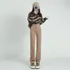 Jeans de Pierna Recta para Mujer 2023 Otoño e Invierno Nuevo Estilo Sueltos de Cintura Alta Adelgazantes Rectos de Pierna Ancha Yichun