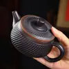 Tetera Fengming de Arcilla Morada con Patrón de Cuchillo Hanwa, Olla Grande para Preparar Té, Tetera Individual para Juego de Té Gongfu, Venta al por Mayor desde el Fabricante