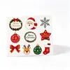 Etiquetas de Cristal Navideñas Personalizadas Pegatinas Navideñas Pegatinas Festivas Pegatinas de Transferencia Festivas Fabricante de Impresión de Pegatinas para Cajas de Regalo
