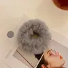 Diadema de felpa color caramelo para otoño e invierno, banda suave y peluda para el pelo femenino, cuerda para el pelo de niña, goma para el pelo, dulces accesorios para el pelo