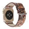 Para Pulseira Apple Watch iwatch1234567se Geração Apple Watch Pulseira de Couro Estampada Estilo Chinês Pronta Entrega