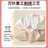 Fundas de Almohada Bordadas de Algodón Lavado Calidad Clase A, un Par, 48X74, Funda Sencilla de Algodón Puro para Relleno de Almohada de Adulto