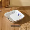 Conjunto de Tigelas de Cerâmica Coloridas Sob Esmalte Simples Escandinavo, Lindo Conjunto de Tigelas e Pratos, Louça Doméstica de Alto Valor, Tigelas para Sopa, Pratos para Peixe no Vapor
