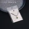 Nuevo Colgante Ping An de Bambú con Incrustaciones Doradas en Imitación de Jade Blanco Hebilla Ping An Collar Colgante de Pez Anual Accesorios de Joyería Colgante
