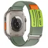 Adecuado para Apple Watch Iwatch9/Ultra4 Correa de Bucle de Nailon Trenzado de Doble Sección Modificada S12/11
