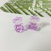 Coreano Transparente Magia Ursinho de Pelúcia Dental Tridimensional Urso Pingente DIY Mão-feito Jóias Brincos Acessórios Material