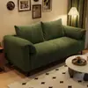 Sofá para apartamentos de alquiler, sofá de tela de un solo y doble asiento, modelo nuevo para salas de estar pequeñas, sofá perezoso, sofá cama
