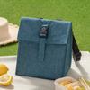 Nueva Bolsa de Almuerzo Gena con Hebilla Bolso Cruzado Isotérmico Bolsa para Oficinista Estudiante Lonchera Bolsa de Almuerzo de Gran Capacidad