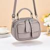 Cross-border High-end Sense Niche Texture Saddle Bag Grande Capacidade Bolsa de Ombro Único Crossbody Retro High-end Sense Nova Bolsa de Mão
