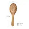Peine para el Cabello con Cojín de Aire de Bambú, Peine Masajeador con Airbag, Peine Esponjoso para Bodas, Set de Peines Especiales de Dientes Anchos para Terapia Capilar