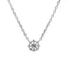 Collar de estrella de ocho puntas de plata de ley s925, disco pequeño de lujo ligero japonés, exquisito, moderno, versátil, diseño de alta gama, cadena para la clavícula