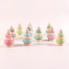 Artesanías de Madera Personalizadas de Fábrica Adornos Juguetes Educativos de Graffiti Coloridos para Niños Decoración de Árbol de Navidad Pequeños Regalos