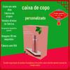 Caixa de embalagem para copos expresso extra dura, caixa de embalagem externa para copos, caixa para canecas, personalização de caixa com janela