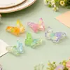 Adornos Pequeños de Resina Mariposa Degradado UV, Materiales para Funda de Teléfono con Pegamento Crema, Accesorios Decorativos Hechos a Mano de Ensueño