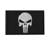 HaiKe Outdoor Amazon - Tira de pecho para abanico militar, brazalete con diseño de PUNISHER, etiqueta de tela con velcro