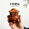 Madeira de Jujuba Natural Atingida por Raio Talismã da Espada Sete Estrelas do Mestre Celestial Pingente com Palavra Proibida Ziwei Torre Wenchang Cabacinho Item de Mão Pingente Talismã Protetor