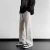 Pantalones de Pana para Hombre Delgados de Verano 2026 Nueva Marca de Moda Pierna Ancha Sueltos Rectos Casuales Largos para Hombre Venta al por Mayor