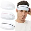 Faixa de Cabeça Larga Cruzada de Cor Sólida Simples Transfronteiriça Yoga Esportes Outdoor Absorvente de Suor Secagem Rápida Respirável Faixa de Cabeça 3021