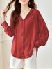 Venta Directa de Fábrica Camisa Rosa con Capucha Protección Solar para Mujer Manga Larga 2026 Nuevo Estilo Otoño Top Casual para Viajes al Aire Libre