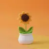 Suministro Transfronterizo de Amazon de Ramilletes de Flores Eternas, Flores Secas, Flores de Hilo, Flores Artificiales Tejidas, Mini Adornos para Coche al por Mayor