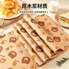 Papel Couché Hamburgés Papel Resistente a la Grasa Papel Desechable para Sándwiches Cortable Papel de Horneado Grado Alimenticio Papel Triangular para Envolver Pan