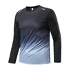 Camiseta Deportiva de Secado Rápido Manga Larga para Hombre Primavera y Otoño Tops para Correr Ropa de Entrenamiento Capa Base Absorbente de Sudor Transpirable Camiseta que Absorbe el Sudor