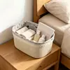 Cortina com Contas de Pérola Falsa para Mesa de Escritório Bolsa de Tecido Cesta de Armazenamento Armazenamento de Cosméticos Hall de Entrada Mesa de Centro Diversos Cesta de Armazenamento Versátil para Casa