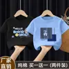 Camiseta de manga corta para niño ropa de verano 2026 nueva ropa para niños manga corta algodón puro top de verano estiloso para niños