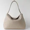 Bolsa Tote de Tricô Preguiçoso Estilo Coreano Design de Nicho Grande Capacidade para o Trabalho Bolsa de Ombro Retro Bolsa de Braço