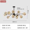 Nórdico por todo el cielo estrella lámpara de sala de estar candelabro led candelabro de personalidad creativa lámpara de dormitorio sala candelabro paquete de iluminación