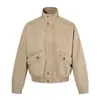 26121 High Street Chaqueta Estructurada Unisex Estilo Americano con Diseño de Hebilla Metálica, Chaqueta de Trabajo para Hombre de Corte Holgado con Cuello de Solapa