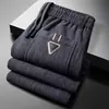 Pantalones Casuales para Hombre Transfronterizos Moda Versátil Otoño Invierno Pantalones Deportivos Casuales de Moda Pantalones de Chándal Rectos Ropa para Hombre Pantalones Largos Hombre