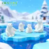 Urso Polar Mãe Urso Chaveiro Acessórios Boneca Presente Artesanato DIY Decoração de Carro Bolo Urso Fofo