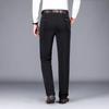 Pantalones de Traje de Negocios para Hombre Delgados de Primavera/Verano, Pantalones de Traje Drapeados Azul Marino, Venta al por Mayor en Stock, Corte Ajustado para Caballero, Traje Libre de Arrugas