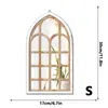 Mz1001-1013 Estilo Gótico Espejo Falso de Ventana Espejo Falso de Ventana de Madera Decoración del Hogar Pegatina de Pared de Espejo Acrílico