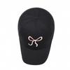 Primavera e Outono Novo Arco Bordado Boné de Beisebol Ao Ar Livre Coreano Moda Sunshade Casual All-match Face Showed Small Cap